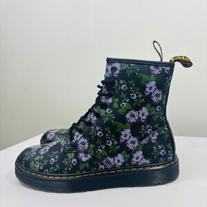 ‼️ Not for Sale ‼️Dr. Martens Black Primrose Lavender Floral Hydro Zavala Lace
